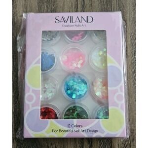 SAVILAND Excelsior Nail Art 12 Colors for Beautiful Nail Art Design New SEALED!